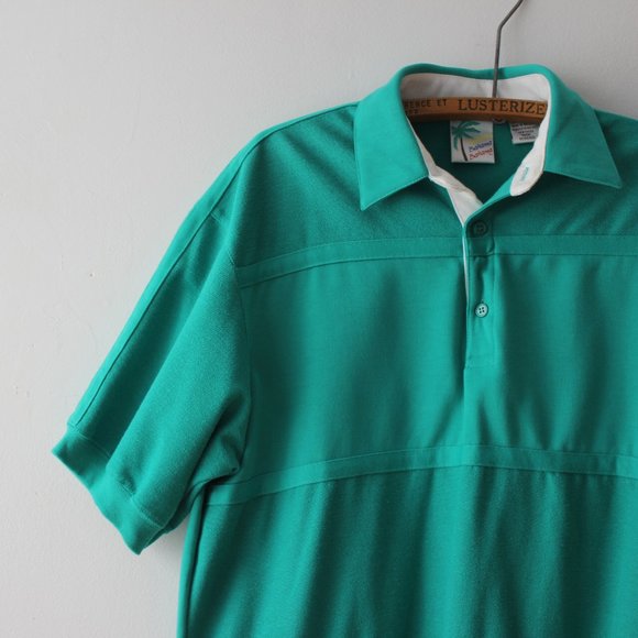 Vintage Turquoise Polo Shirt - Picture 5 of 9